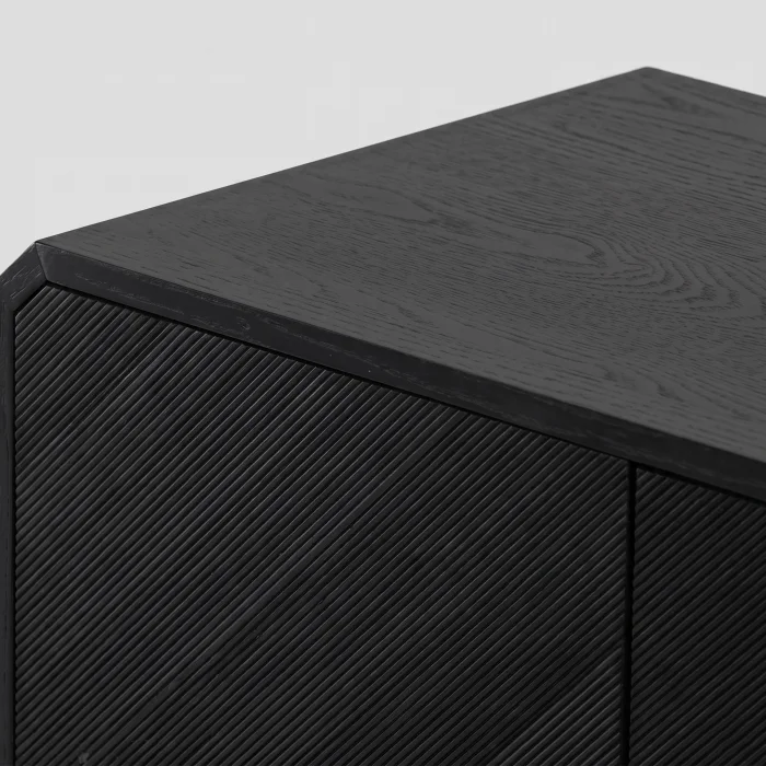 Gabriella Black Wooden Sideboard - 6