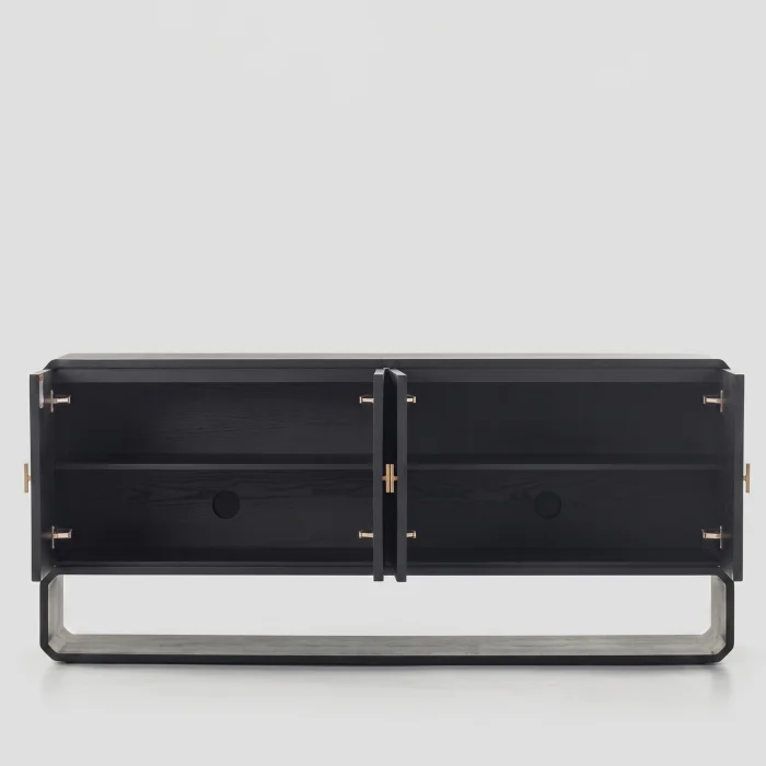 Gabriella Black Wooden Sideboard - 3