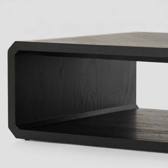 Gabriella Black Wooden Coffee Table - 5