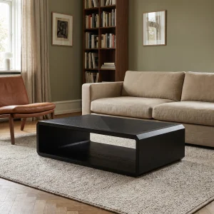 Gabriella Black Wooden Coffee Table - 4