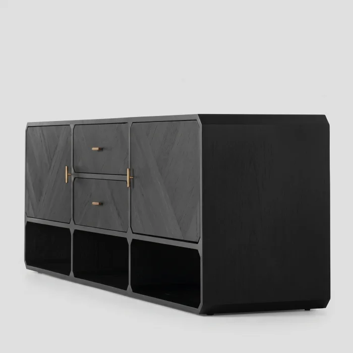Gabriella Solid Wood TV Unit - 2