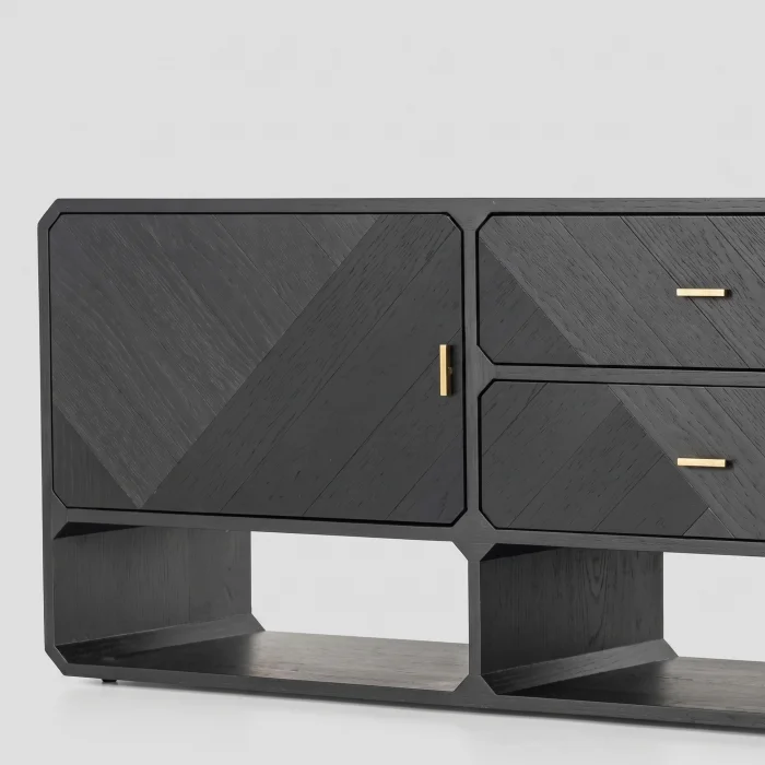 Gabriella Solid Wood TV Unit - 5