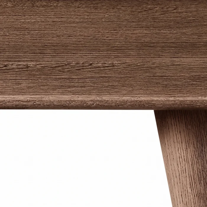 Glow Brown Oak Wooden Console Table - 4