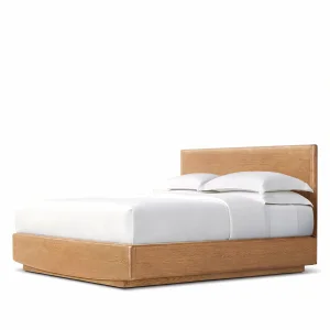 Glow Natural Oak Wood Bed Frame - 1