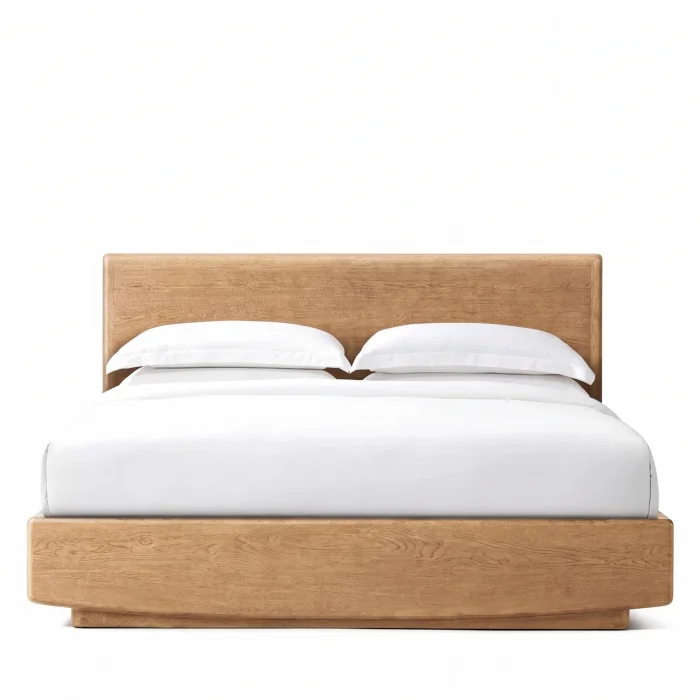 Glow Natural Oak Wood Bed Frame - 2