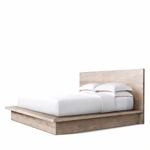 Hara White Oak Wooden Bedstead - 1