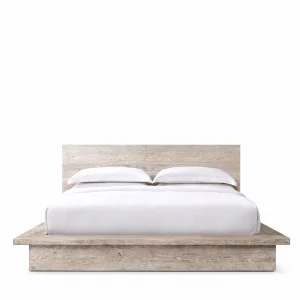Hara White Oak Wooden Bedstead - 2