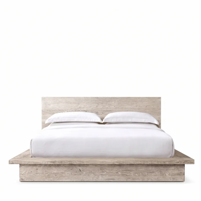 Hara White Oak Wooden Bedstead - 2