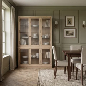 Hellony Wooden Sideboard & Bookshelf - 4