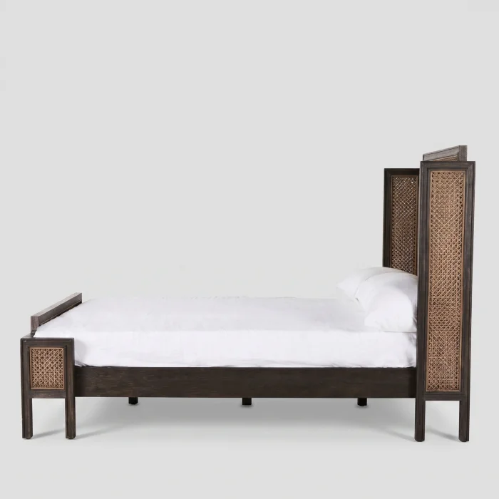 Hera Wicker Wooden Bedstead - 3