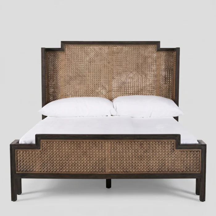 Hera Wicker Wooden Bedstead - 2