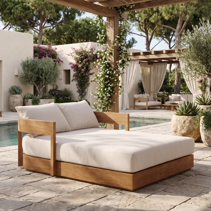 Jenna Wooden Garden Daybed - 4