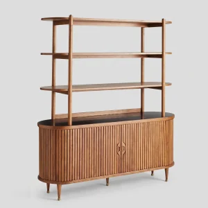 Lawrence Wood Sideboard & Bookshelf - 1