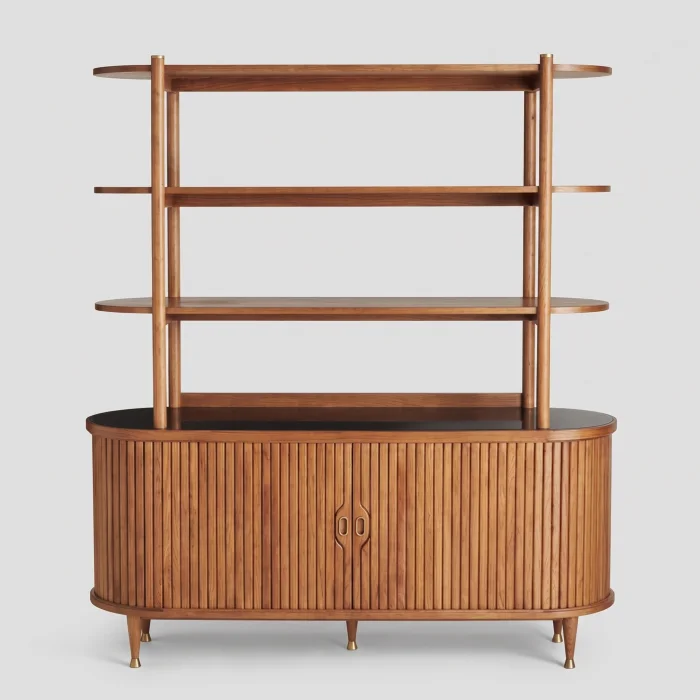 Lawrence Wood Sideboard & Bookshelf - 2