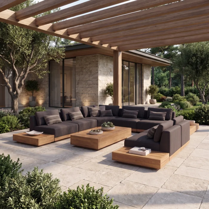 Limerence Wooden Garden Lounge Set - 5