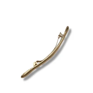 Minimalist Kavisli Metal Saç Tokası - 2