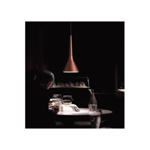 Modern Brown Aluminum Pendant Lamp - 2