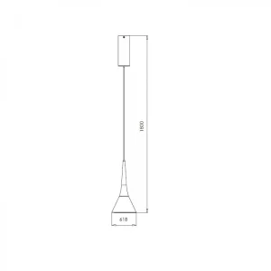Modern Brown Aluminum Pendant Lamp - 3