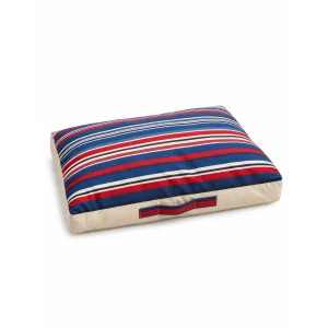 Retro Stripe Beige Minder Kedi Ve Köpek Yatağı - 1