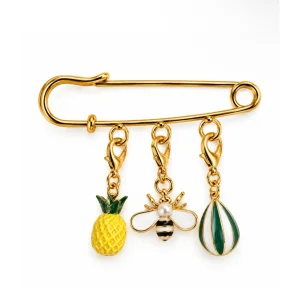 Golden Garden Charm Broş - 1