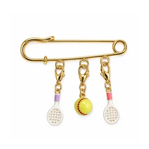 Match Point Charm Brooch - 1