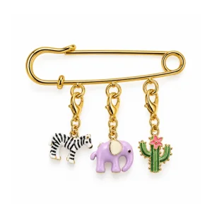 Safari Chic Charm Brooch - 1