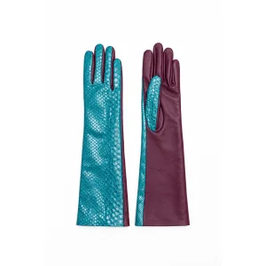 Opera Snakeskin Leather Gloves - 1