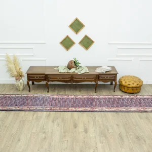 Burma Hand-Knotted Persian Runner Rug - 2