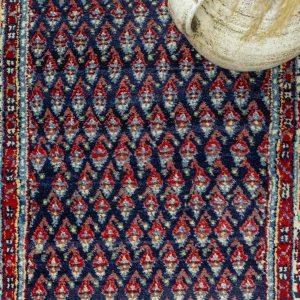 Burma Hand-Knotted Persian Runner Rug - 5