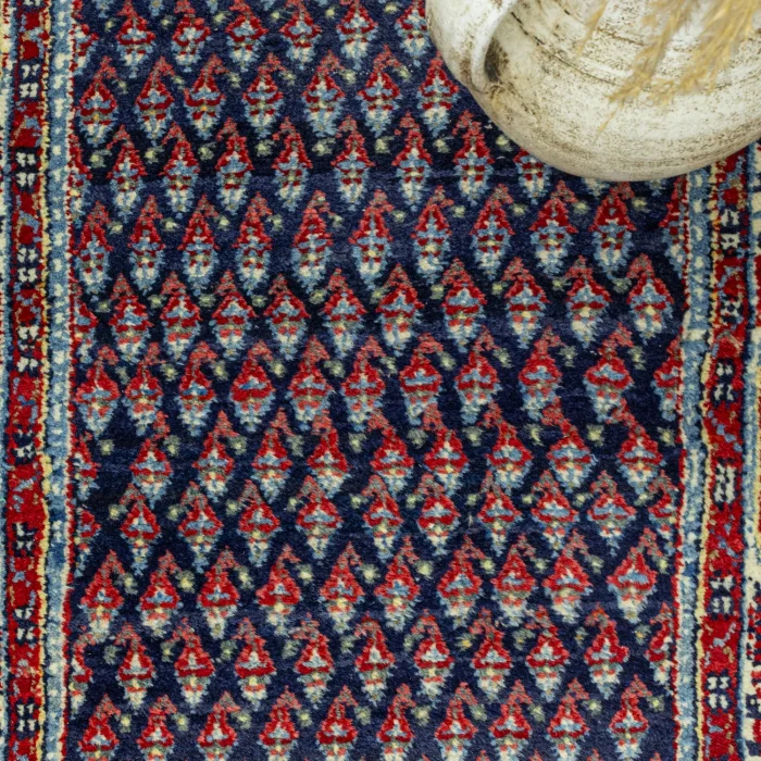 Burma Hand-Knotted Persian Runner Rug - 5