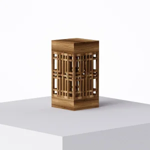 Zen Ceviz Ağacı Masa Lambası - 1