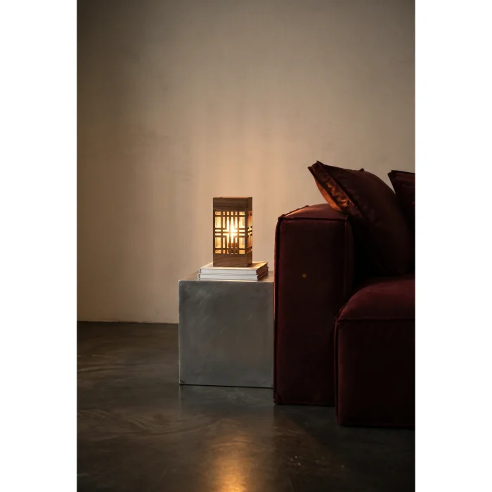 Zen Ceviz Ağacı Masa Lambası - 4