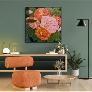 Rose Garden Oil Painting on Canvas - 3