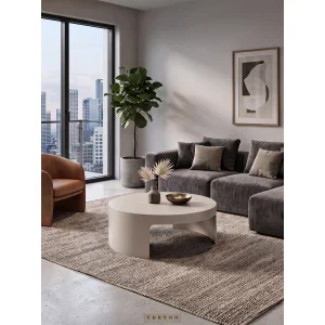 Ovria Round Coffee Table - 5