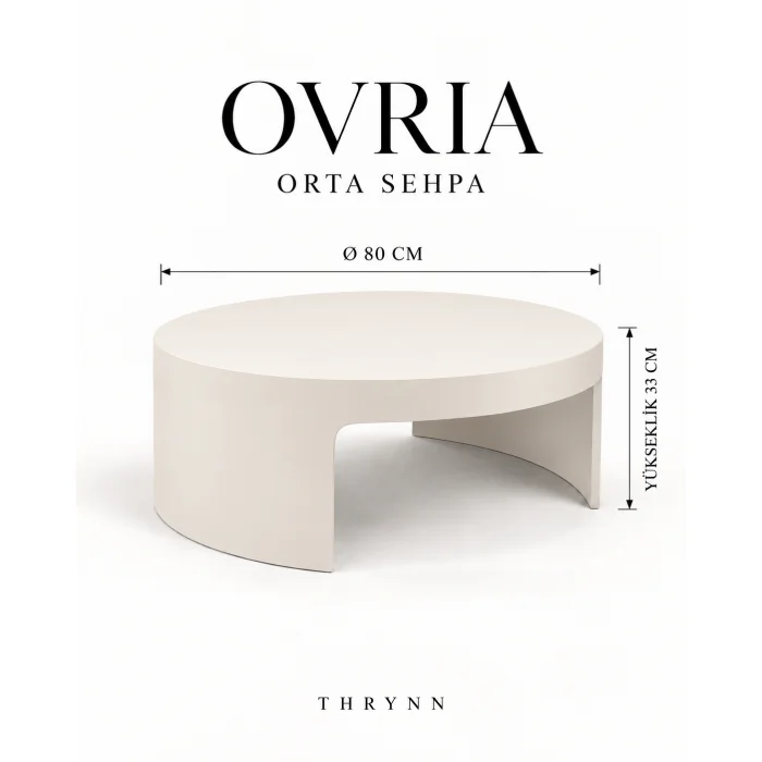 Ovria Round Coffee Table - 6