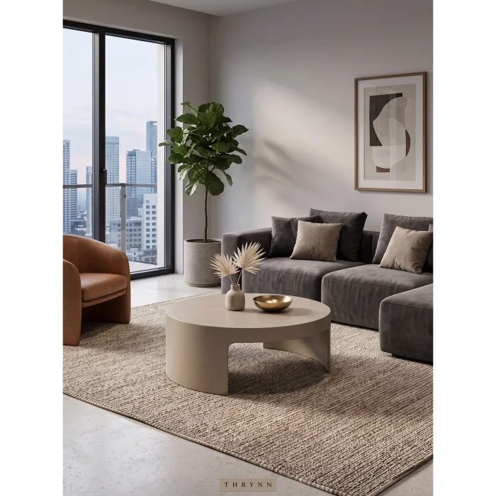 Ovria Round Coffee Table - 4