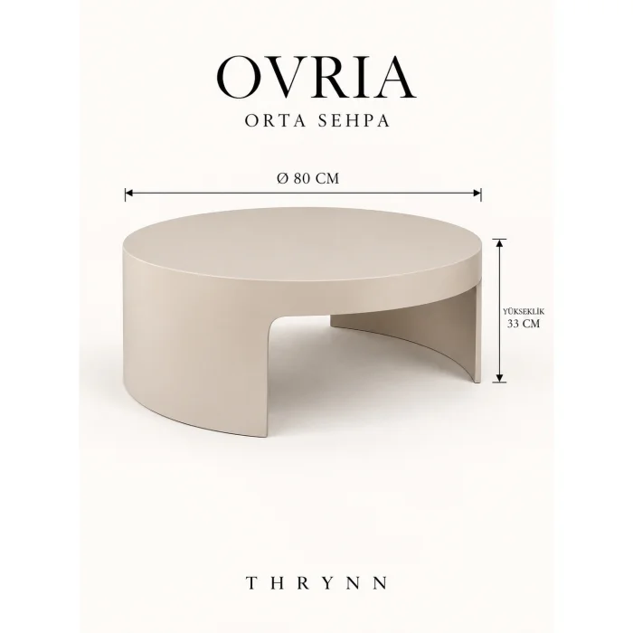 Ovria Round Coffee Table - 6