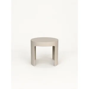 Ovria Moonstone Black Vizon Brown Round Side Table - 3