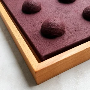 Dots&Lines Burgundy Artwork Set - 3