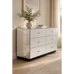 Brooklyn Glass Chest of Drawers - 3