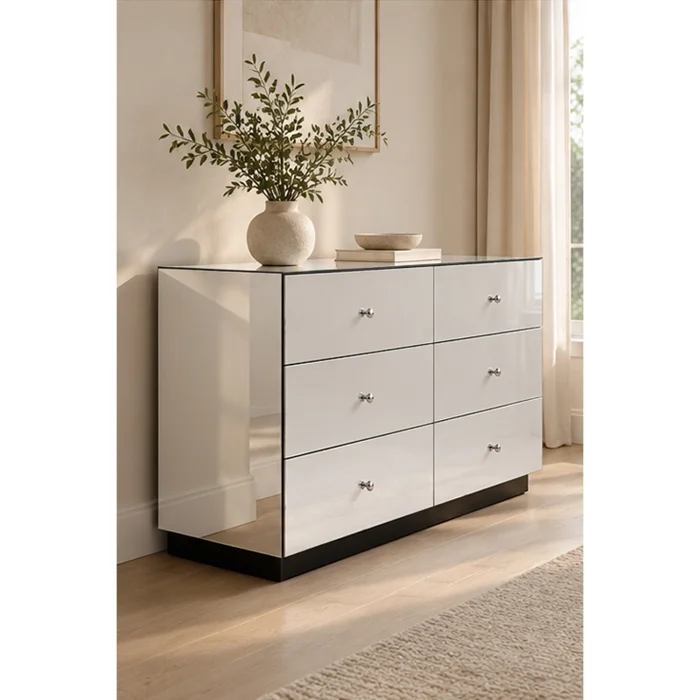 Brooklyn Glass Chest of Drawers - 3