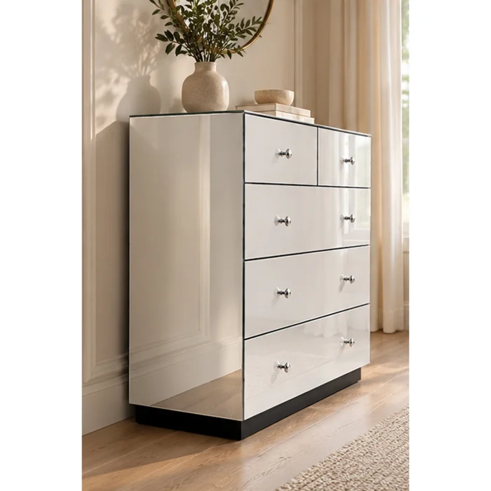 Brooklyn Mirrored Chest of Drawers - 3