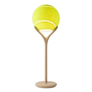 Solid Wood Tennis Ball Floor Lamp - 1