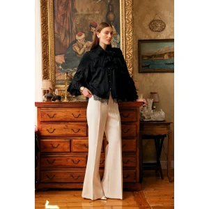 Amelia Lace Ruffle Shirt - 1