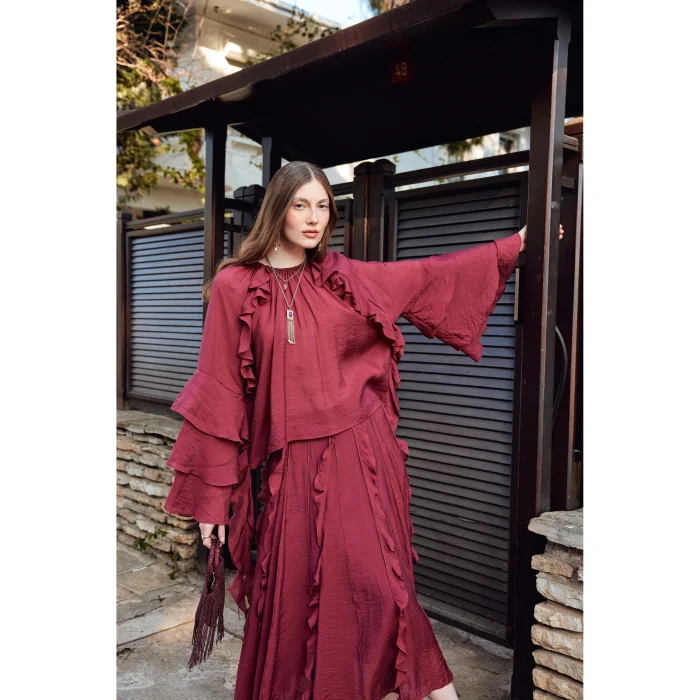 Cherry Ruffle Blouse - 3
