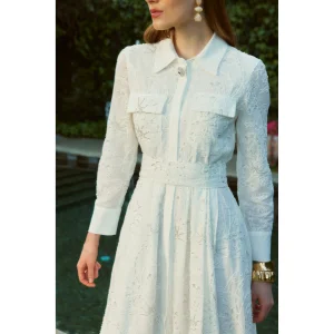 Reve Embroidered Cotton Voile Dress - 3