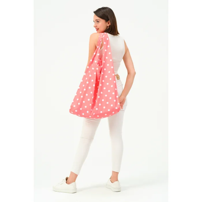 Polka Dot Foldable Shoulder Bag - 3