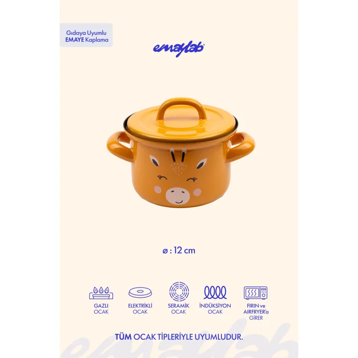 Enamelware Little Giraffe Casserole - 3