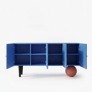 Masha Blue Wooden Sideboard - 2