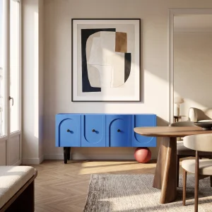 Masha Blue Wooden Sideboard - 3